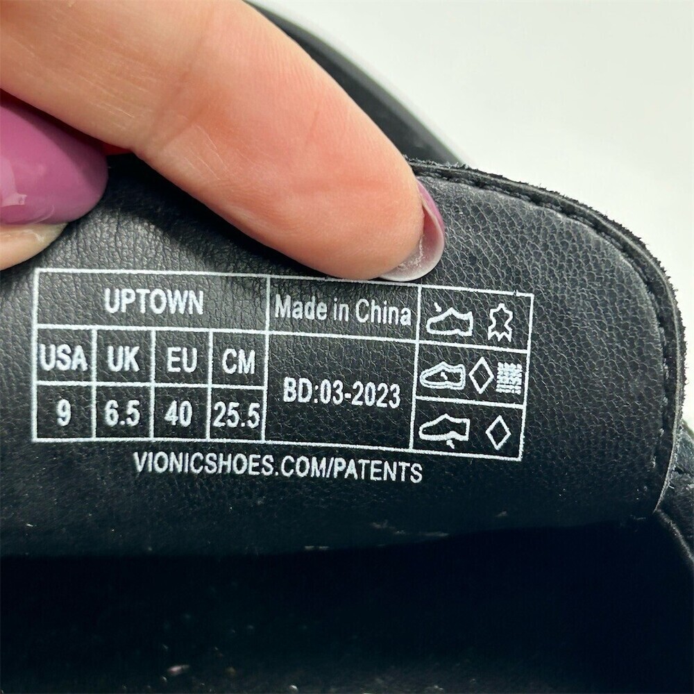 Vionic Uptown Loafer Womens Black Suede Penny Loafers Slip-On Lug Sole Size 9 - Picture 10 of 13